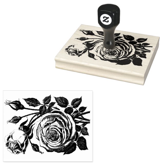 Rose Bouquet Gummistempel (Stempel)