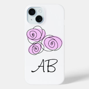 Rose Bouquet Lilac Monogram iPhone Gehäuse Case-Mate iPhone Hülle