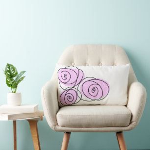 Rose Bouquet Lilac Multi-Rückenlehne Lendenkissen