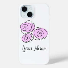 Rose Bouquet Lilac Name iPhone Fall Case-Mate iPhone Hülle