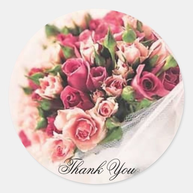Rose Bouquet Sticker (Vorderseite)