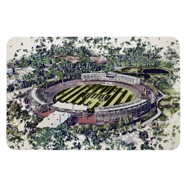 Rose Bowl Southampton Cricket Ground Artistic Magnet (Horizontal)