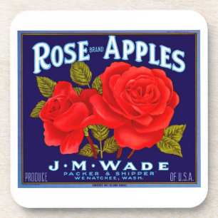 Rose Brand Äpfel Getränkeuntersetzer