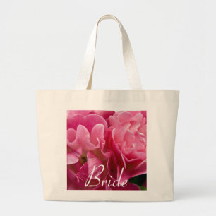 Rose:: Braut-Hochzeits-Tasche Jumbo Stoffbeutel