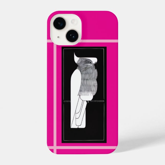 Rose-Breasted Cockatoo Illustration Phone Case  iPhone 14 Hülle (Rückseite)