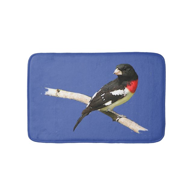Rose-Breasted Grosbeak Bird Bath Mats Badematte (Vorderseite)