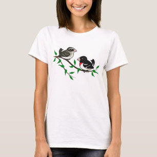 Rose-breasted Grosbeak-Paare T-Shirt
