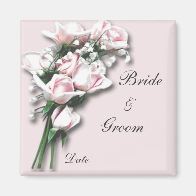Rose Bride&Groom Magnet (Vorne)