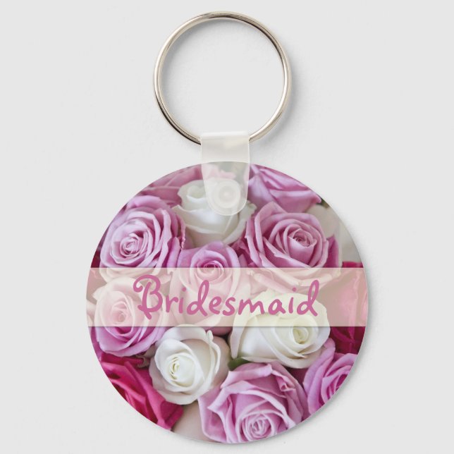 Rose Bridesmaid Schlüsselanhänger (Vorderseite)