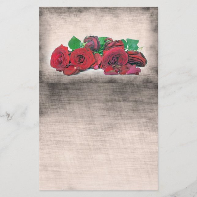 Rose Briefpapier (Vorderseite)