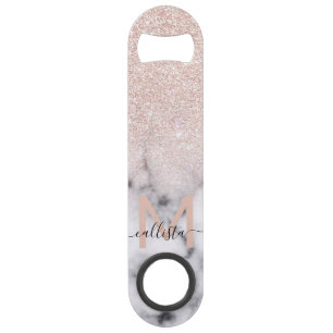Rose brillant Parties scintillant or Marbre Ombre