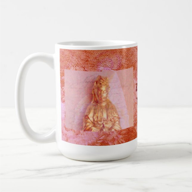 Rose-Bronze Kwan Yin Kaffeetasse (Links)