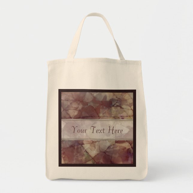 Rose Brown Marble Tragetasche (Vorne)