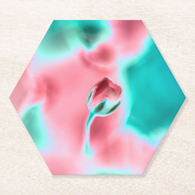 Rose Bud Paper Untersetzer (Vorderseite)