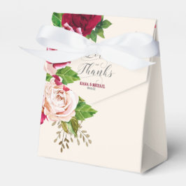 Rose Burgund/Cream Liebe und Dank ID584 Geschenkschachtel