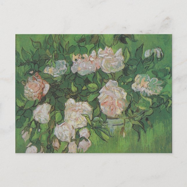 Rose Bush von Vincent Van Gogh Postkarte (Vorderseite)