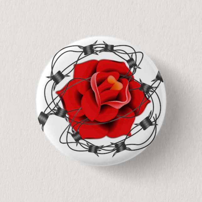 Rose Button (Vorderseite)