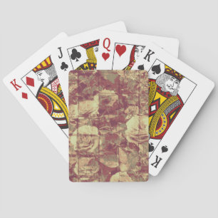 Rose camouflage pattern on tiled wall background spielkarten