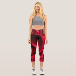 Rose Capri Leggings