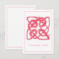 ROSE CELTIC KNOT 3.5x5 Vielen Dank