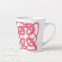 ROSE CELTIC KNOT Latte Tasse