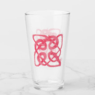 ROSE CELTIC KNOT Pint Trinkglas Glas