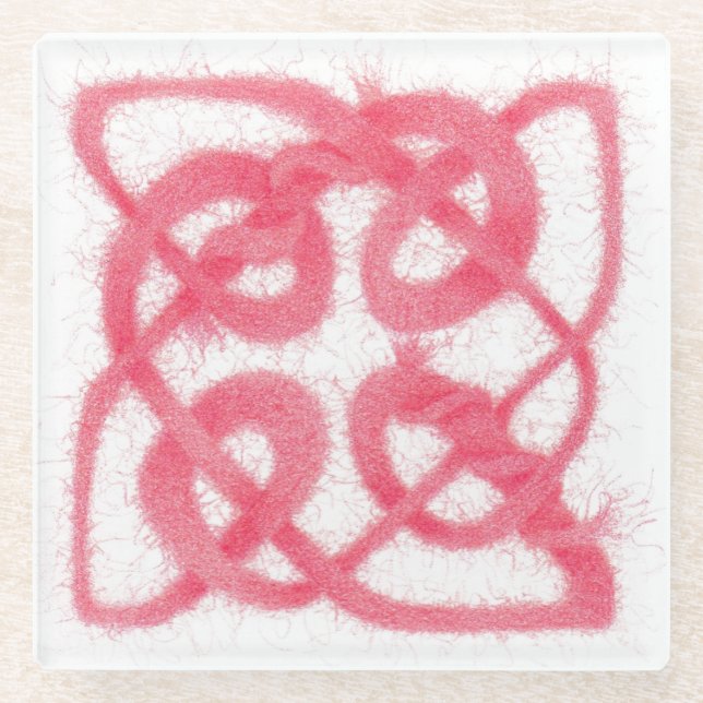 ROSE CELTIC KNOT Untersetzer (Vorderseite)