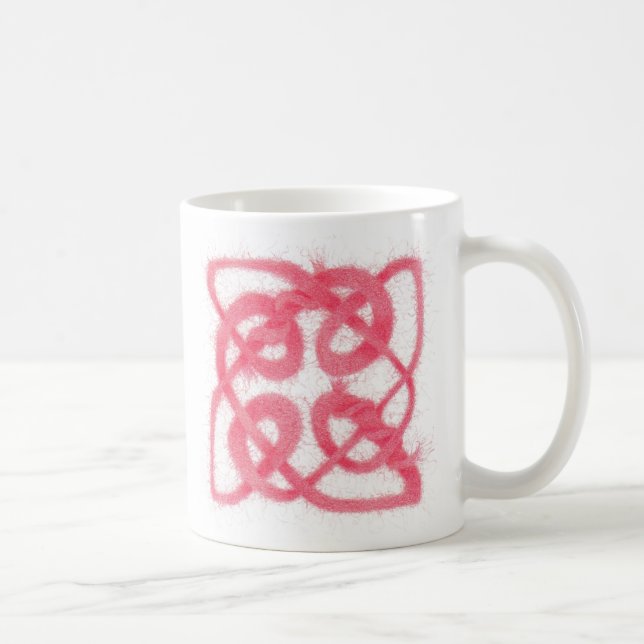 ROSE CELTIC KNOT White Mug (Droite)