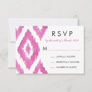 Rose Chaud Ikat RSVP