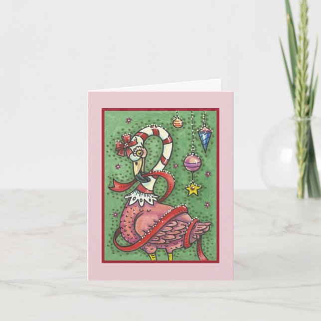 ROSE CHAUDE PÈRE NOËL FLAMANT ROSE NOËL CARTE DE R (Devant)