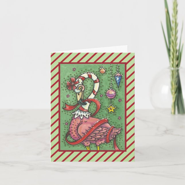 ROSE CHAUDE PÈRE NOËL FLAMANT ROSE NOËL CARTE DE R (Devant)