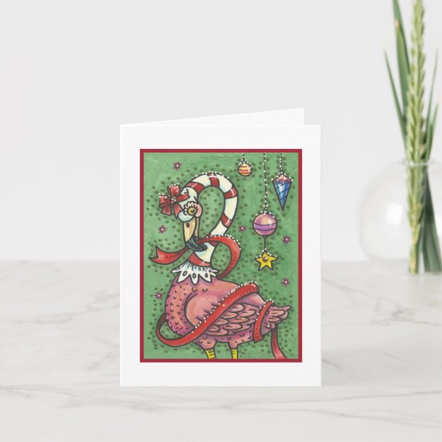ROSE CHAUDE PÈRE NOËL FLAMANT ROSE NOËL CARTE DE R (Devant)