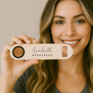 Rose clair monogramme   Minimaliste moderne Femini