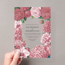 Rosé Clay, Terra Pink & Peony Smoke Floral Wedding