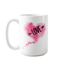 Rose Cloud Heart Tasse
