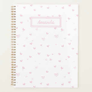 Rose Coeur Motif Fille Romantique Aquarelle