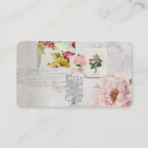 Rose Collage Business dank Karte