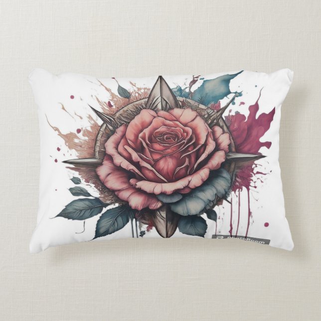 Rose Compass Bliss Dekokissen (Vorderseite)