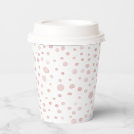 Rose Confetti Aquarelltöne Papier Cup Pappbecher