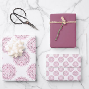 Rose Confetti Lace Classic Polka Dots Geschenkpapier Set