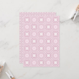 Rose Confetti Lace Tile Scrapbook Einladung
