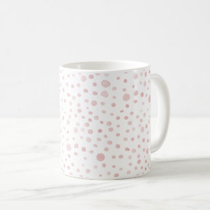 Rose Confetti Wasserfarbe Dots Klassische Tasse