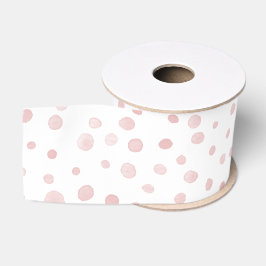 Rose Confetti Wasserfarbe Dots Ribbon Ripsband