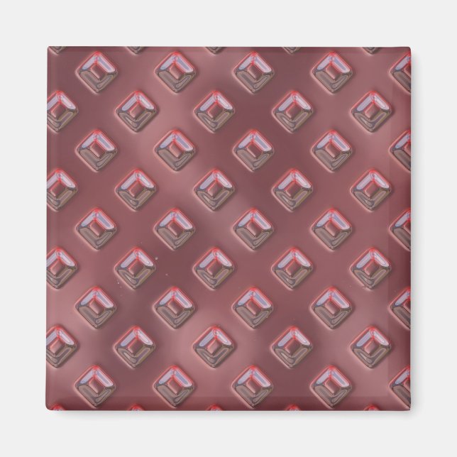 Rose Covered Rivet Pattern Magnet (Vorne)