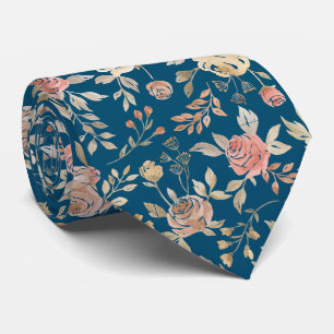 rose cravate motif de la marine  de l'aquarelle do