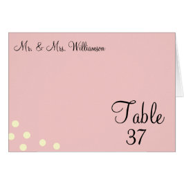 Rose Cream Polka Dotsl Hochzeitskarten