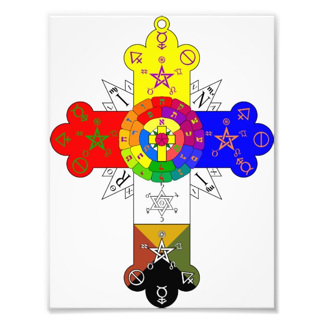 Rose Cross Lamen Fotodruck (Vorne)