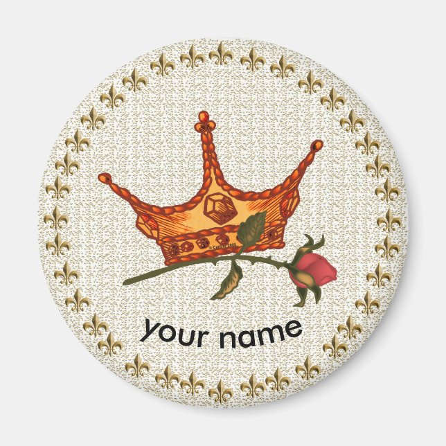 Rose Crown-Magnet Magnet (Vorne)