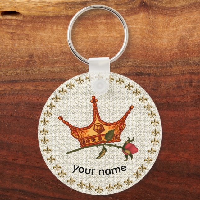 Rose Crown Schlüsselanhänger (Vorderseite)