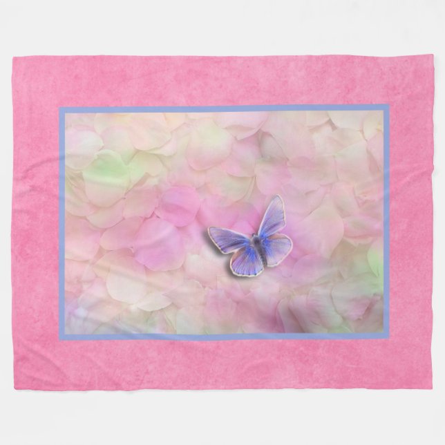 Rose Crush Fleecedecke (Vorderseite (Horizontal))